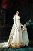 Robert Lefevre Queen of Naples with her daughter Zenaide Bonaparte china oil painting artist